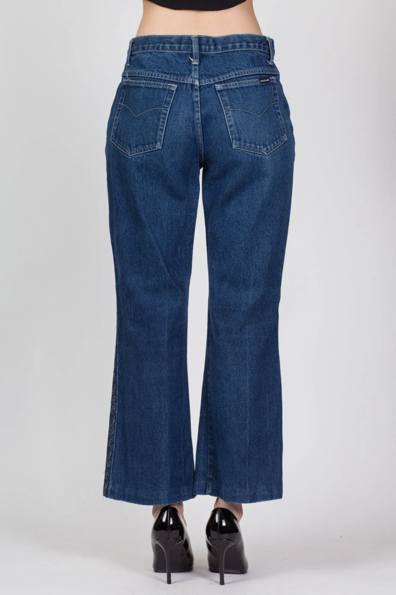 90s Embellished Kick Flare Jeans - Medium, 31"