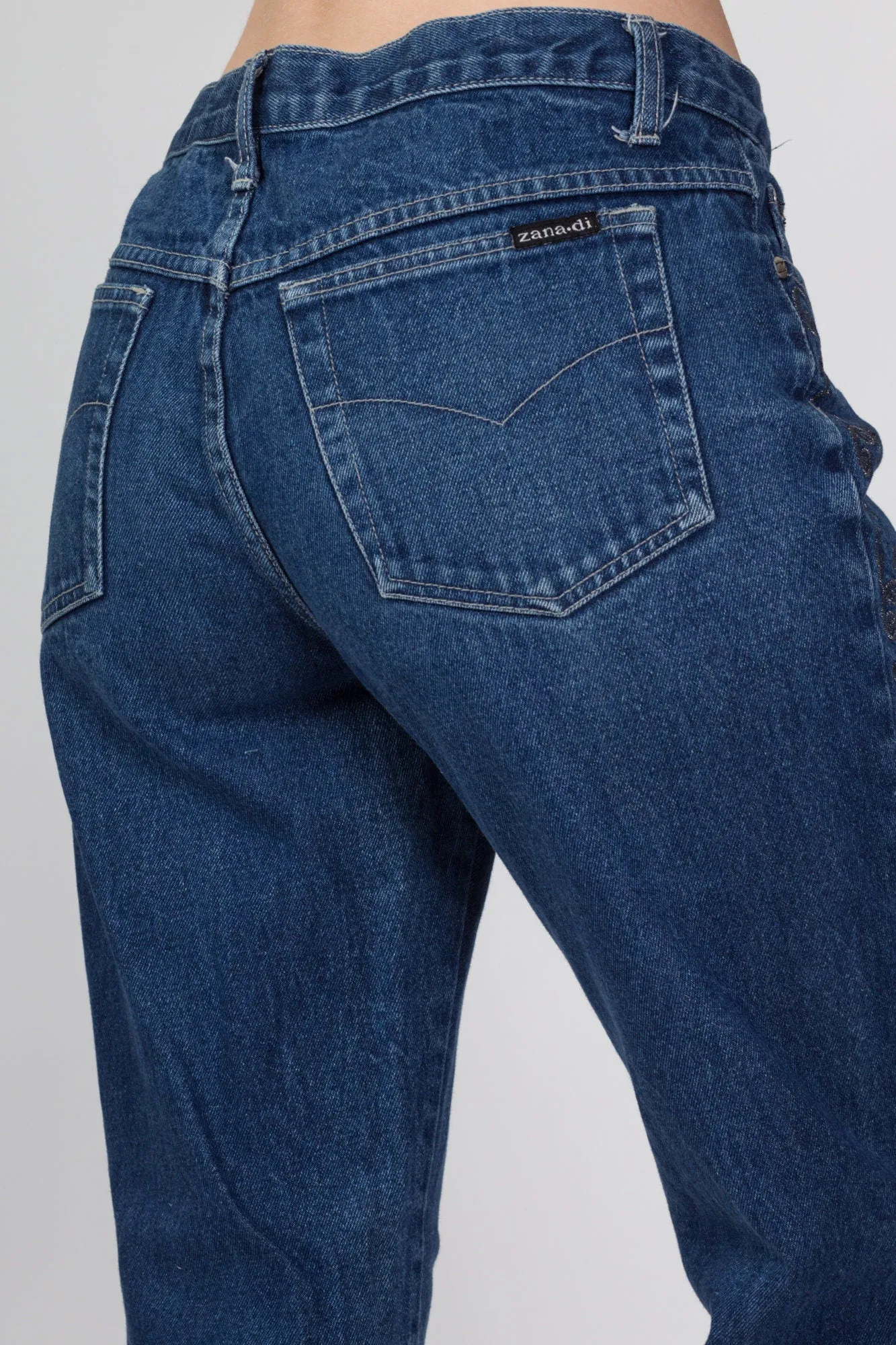 90s Embellished Kick Flare Jeans - Medium, 31"