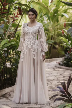Allure Bridals Modest Dress M691