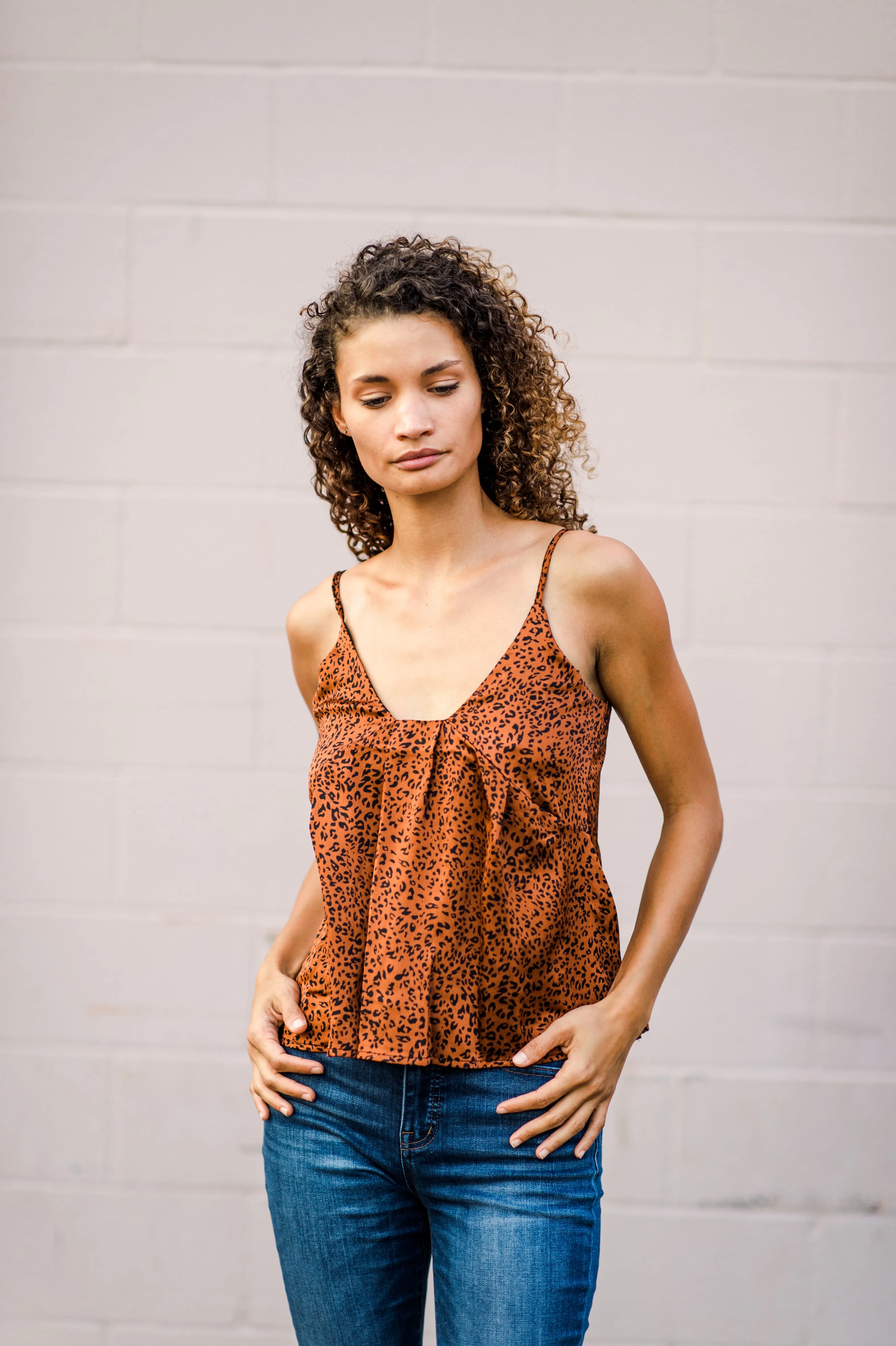 Bishop & Young Satin Leopard Cami