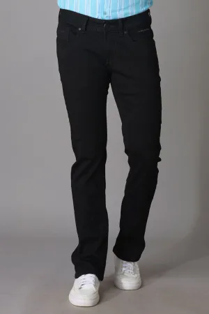 Black 5 Pocket Slim Fit Low Rise Boot Leg Jeans