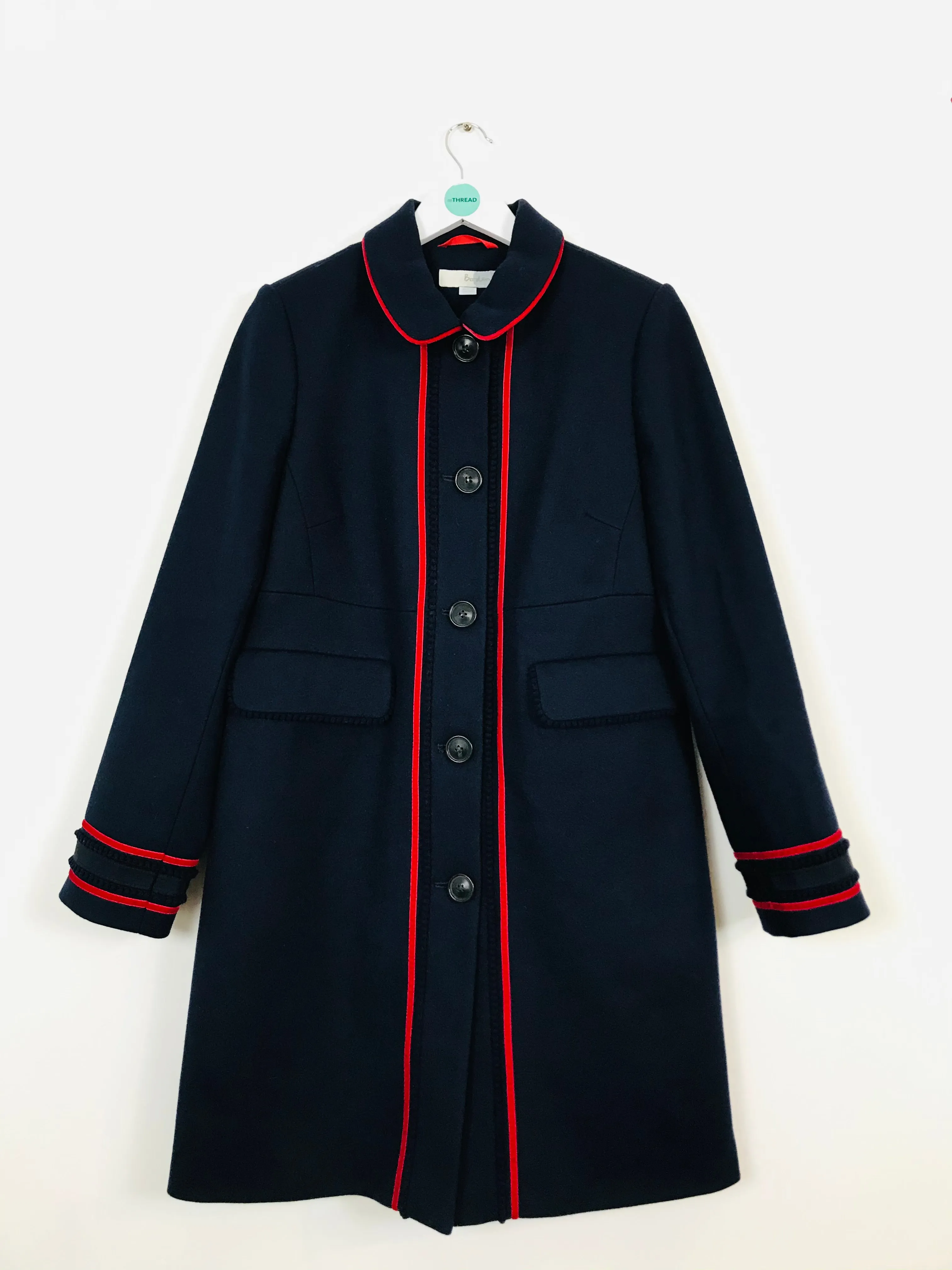 Boden Women’s Wool Pea Coat | UK12 | Blue