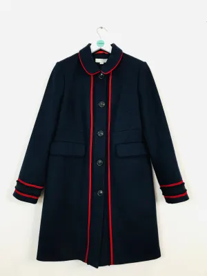 Boden Women’s Wool Pea Coat | UK12 | Blue