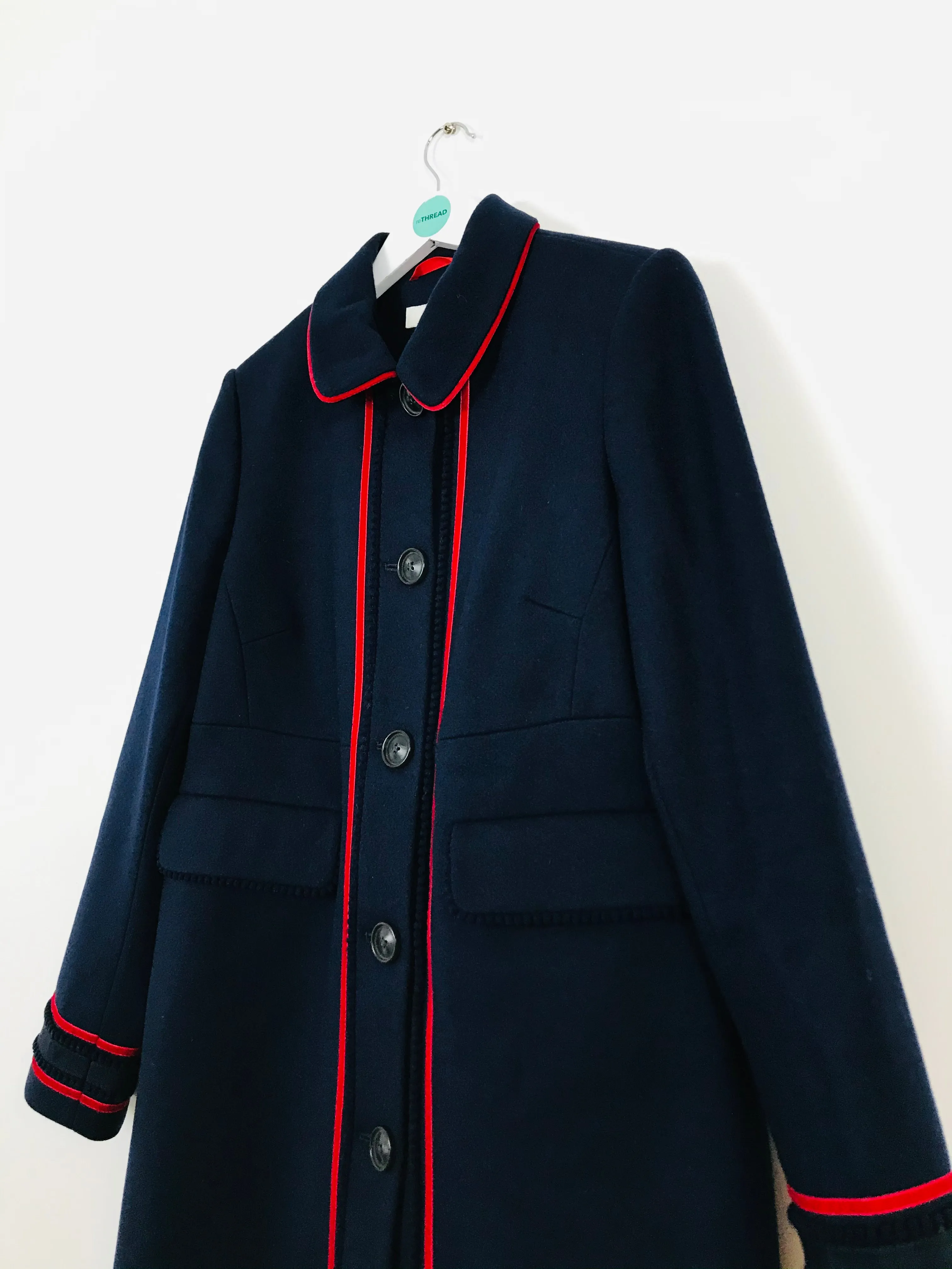 Boden Women’s Wool Pea Coat | UK12 | Blue