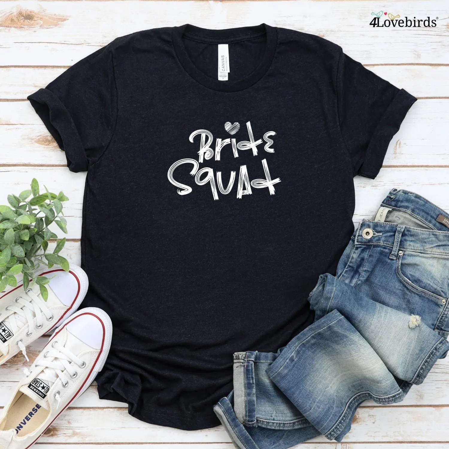 Bride Squad Matching Sets - Fun Bachelorette Party Outfits, Bridesmaid Gifts & Wedding Tees
