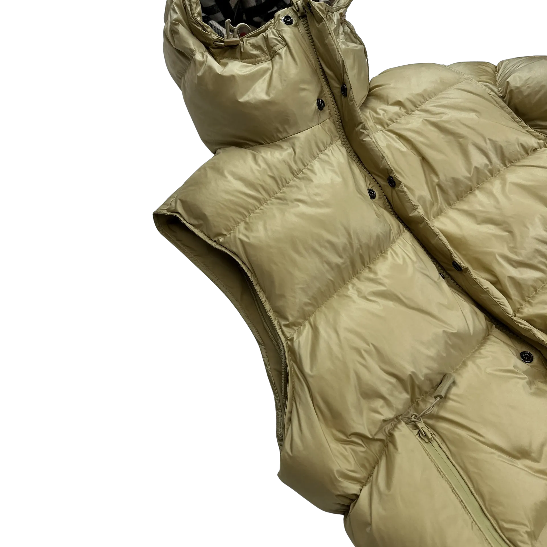 Burberry Honey Down Filled Spellout 2 In 1 Puffer Jacket - XXL