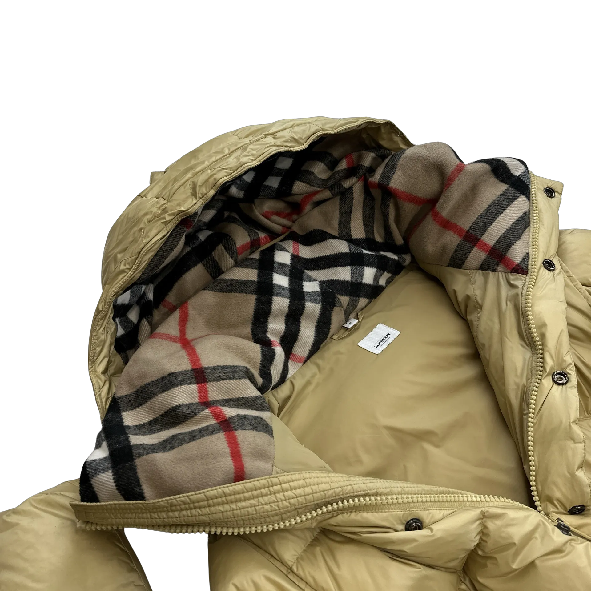 Burberry Honey Down Filled Spellout 2 In 1 Puffer Jacket - XXL