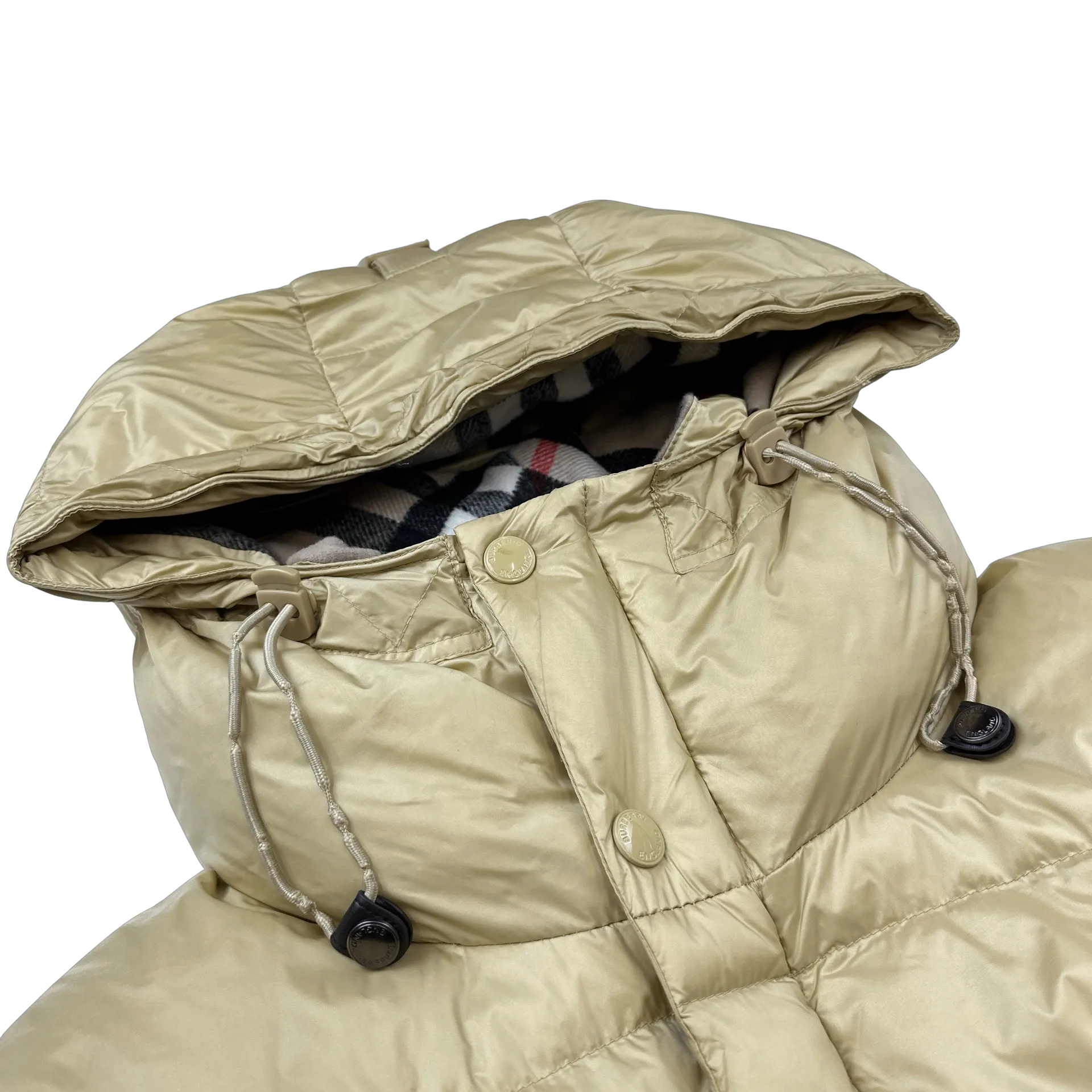 Burberry Honey Down Filled Spellout 2 In 1 Puffer Jacket - XXL