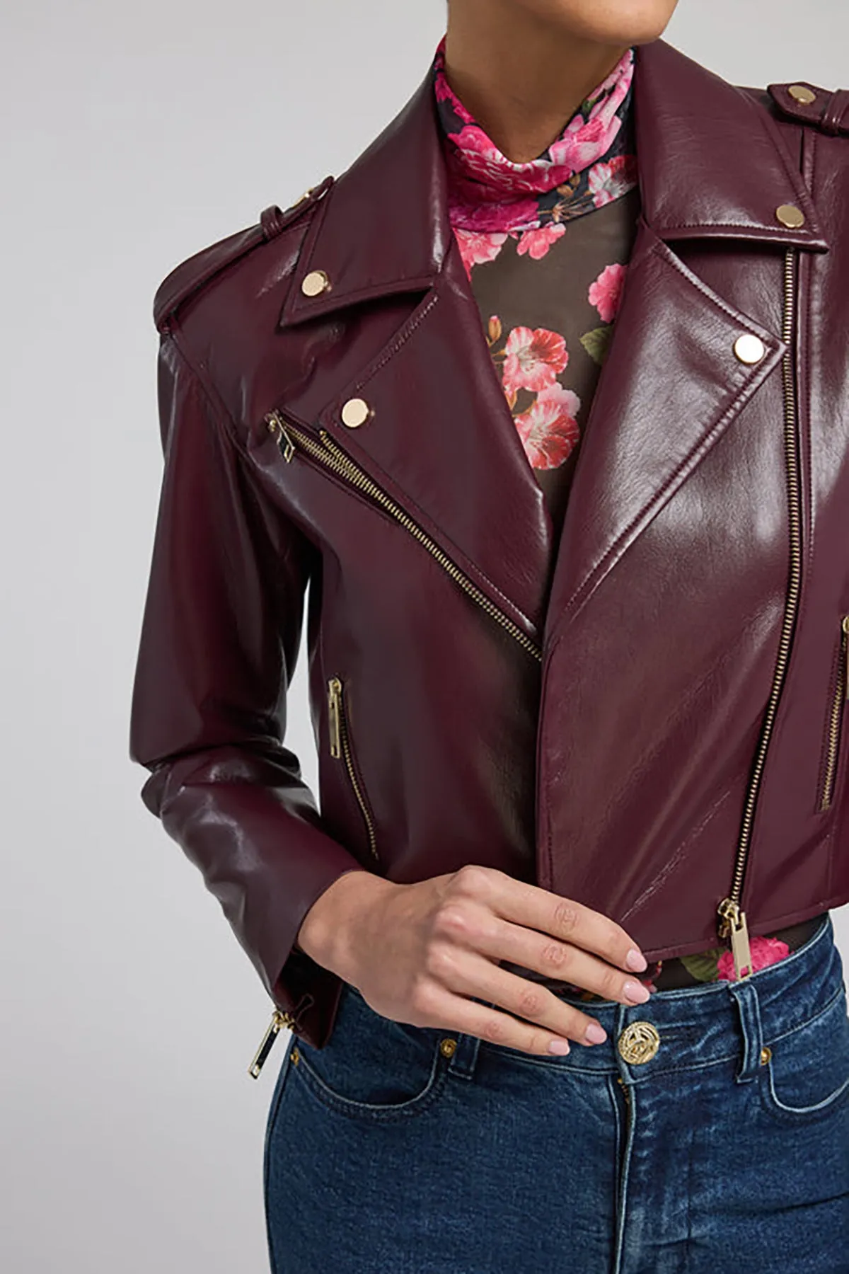 Cosita Vegan Leather Moto Jacket