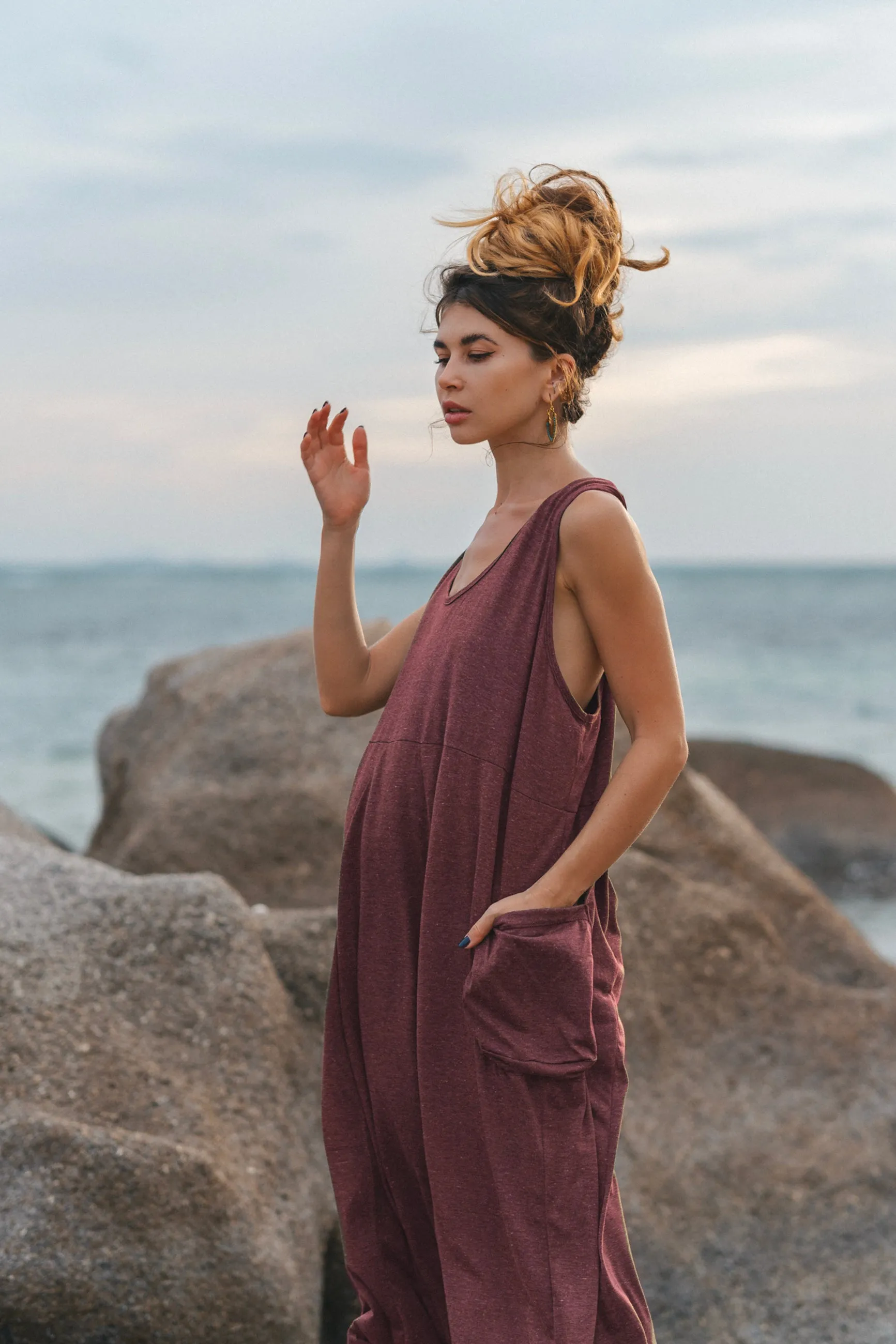Cotton Dress Mahika Red