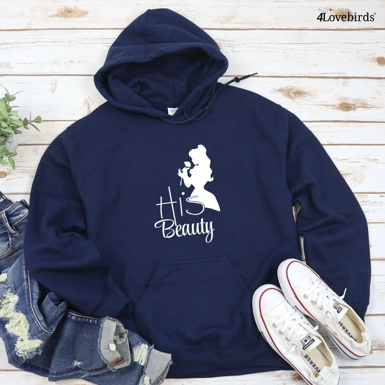 Couples' Delight: His Beauty & Her Beast Matching Outfits - Perfect Gift Idea!