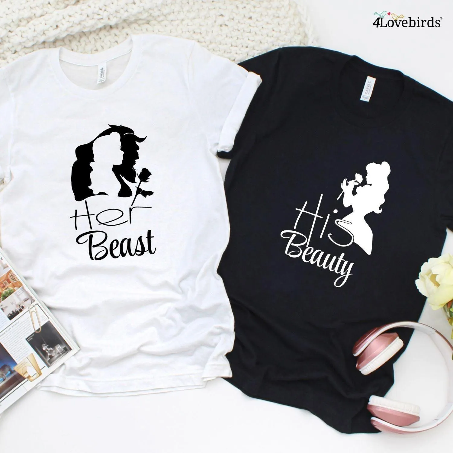 Couples' Delight: His Beauty & Her Beast Matching Outfits - Perfect Gift Idea!