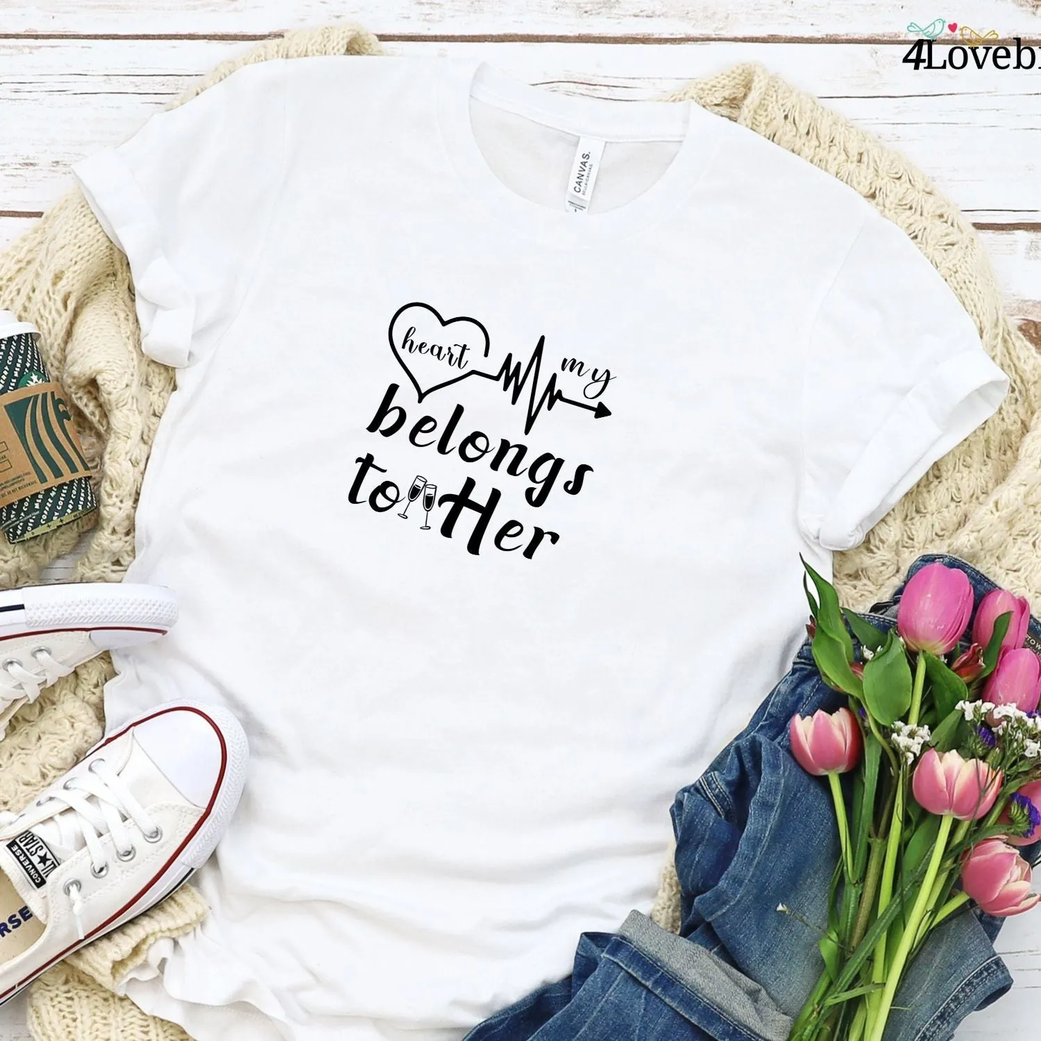 Couple's Heartfelt Declaration Matching Set - Ideal for Valentine's, Unisex Sizes