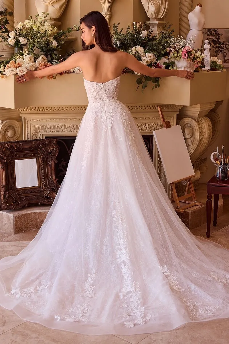 DEEP SWEETHEART STRAPLESS BRIDAL BALL GOWN CDWL052