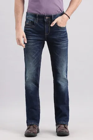 Dk Blue 5 Pocket Slim Fit Low Rise Boot Leg Jeans
