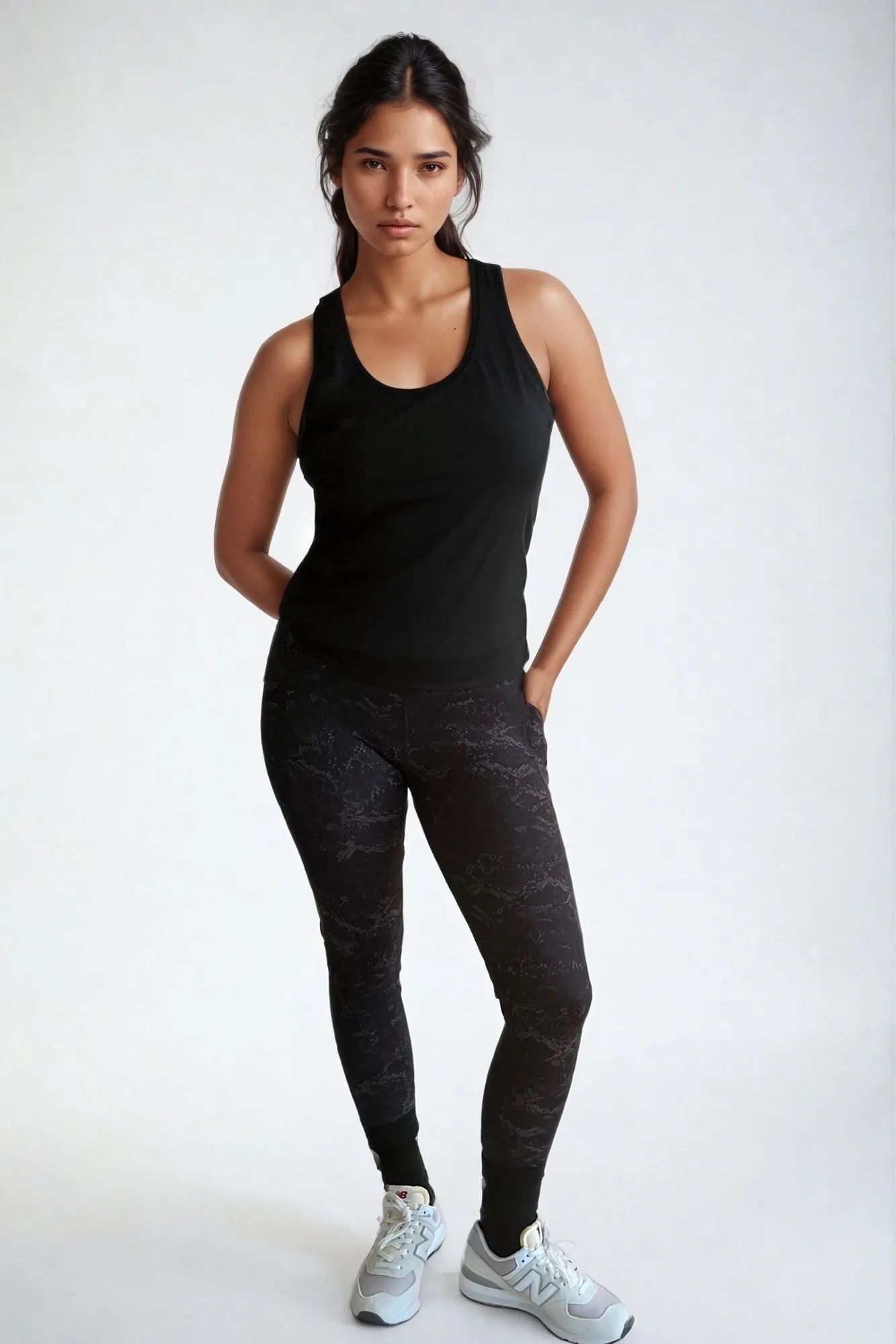 Ebony Cobra Full Length Pocket Legging