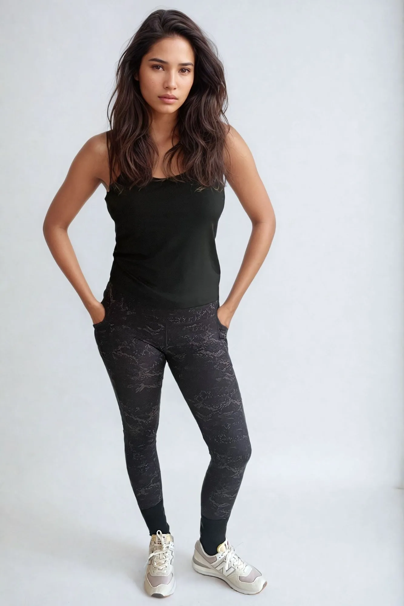 Ebony Cobra Full Length Pocket Legging