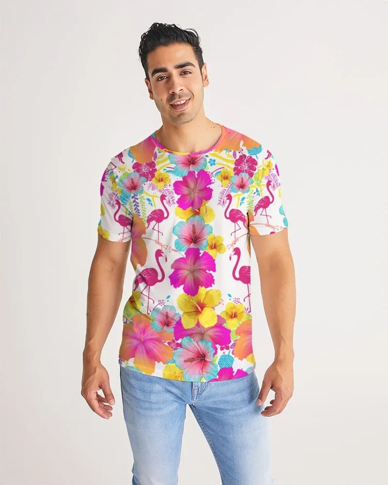 Flamingos Hibiscus Matching Couples Outfits