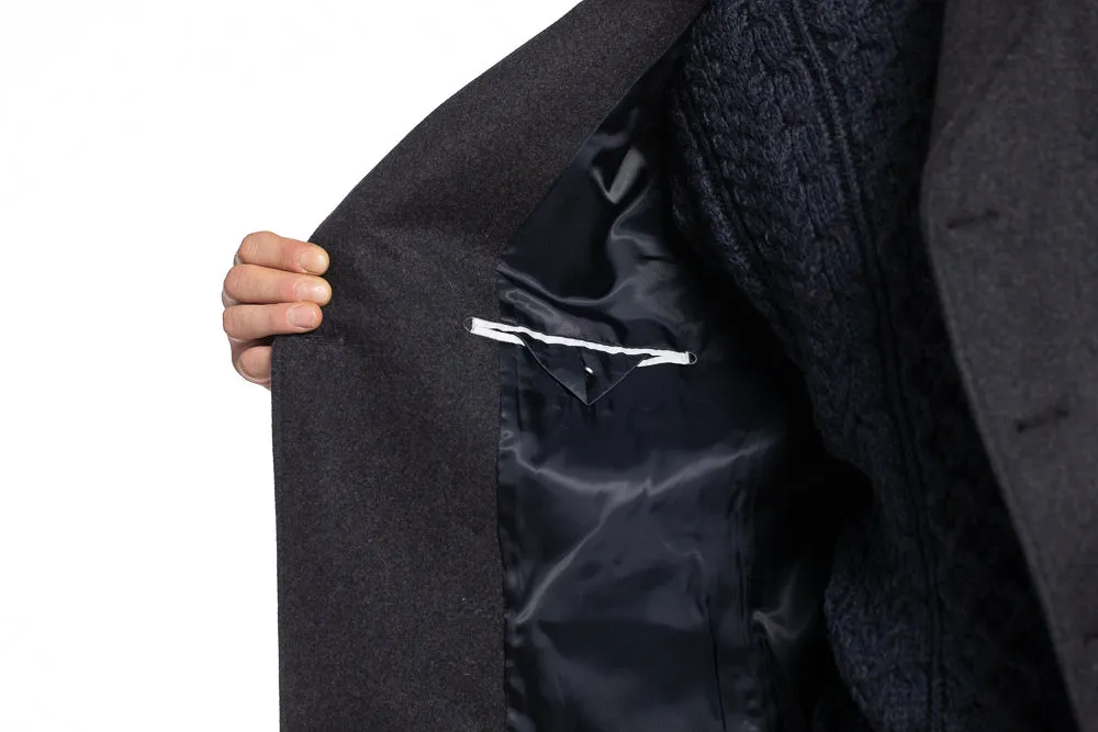 Harbour Wool Peacoat in Charcoal