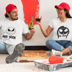 His Sally and Her Jack Matching Set - Halloween Couples Outfits, Fall Fashion for Men and Women, Unique Nightmare Before Christmas Style