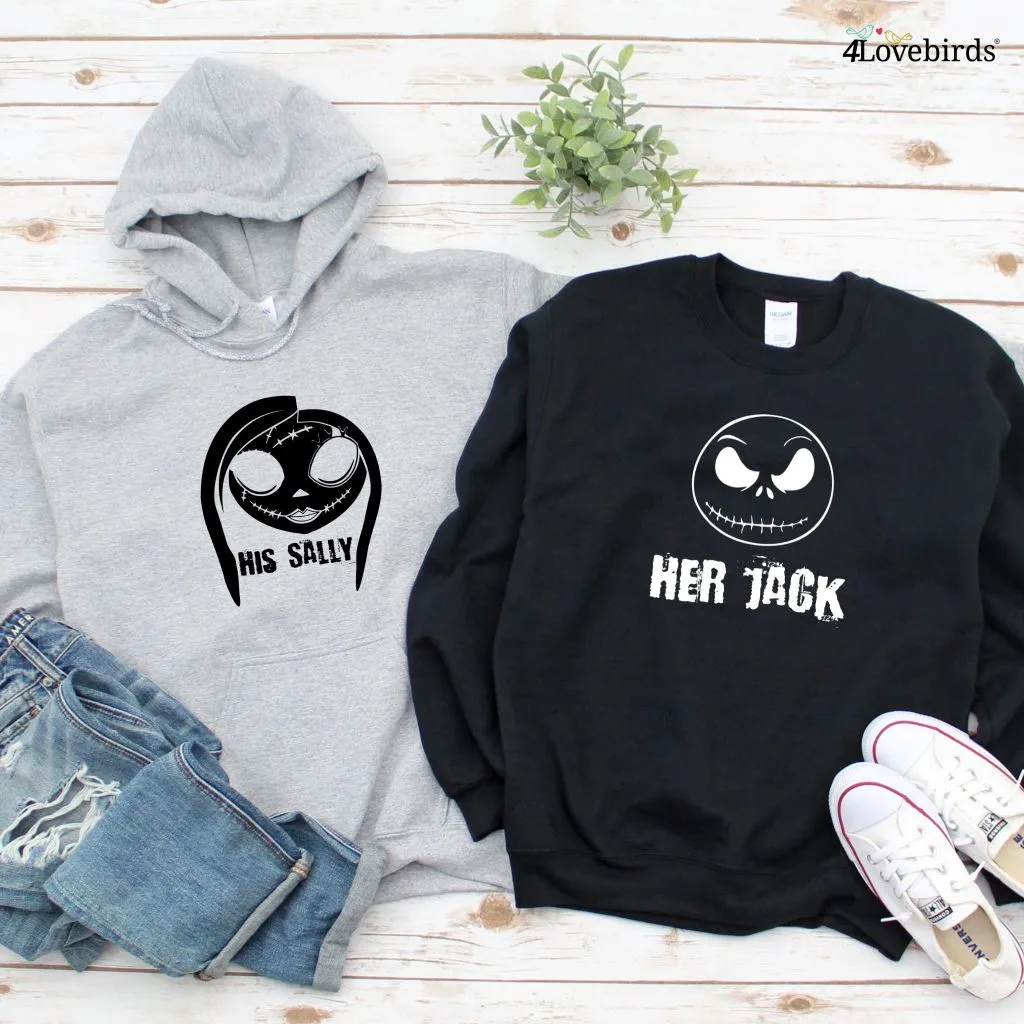 His Sally and Her Jack Matching Set - Halloween Couples Outfits, Fall Fashion for Men and Women, Unique Nightmare Before Christmas Style