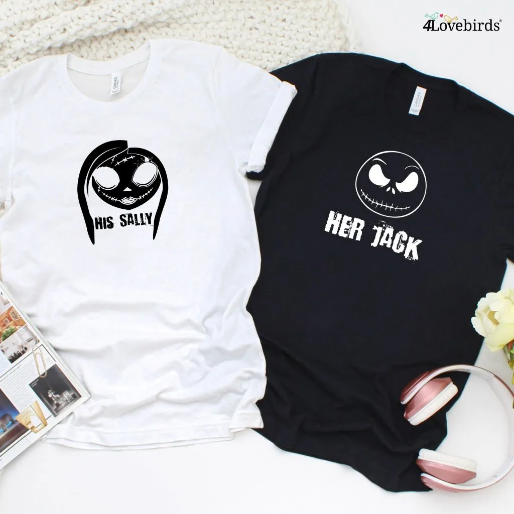 His Sally and Her Jack Matching Set - Halloween Couples Outfits, Fall Fashion for Men and Women, Unique Nightmare Before Christmas Style