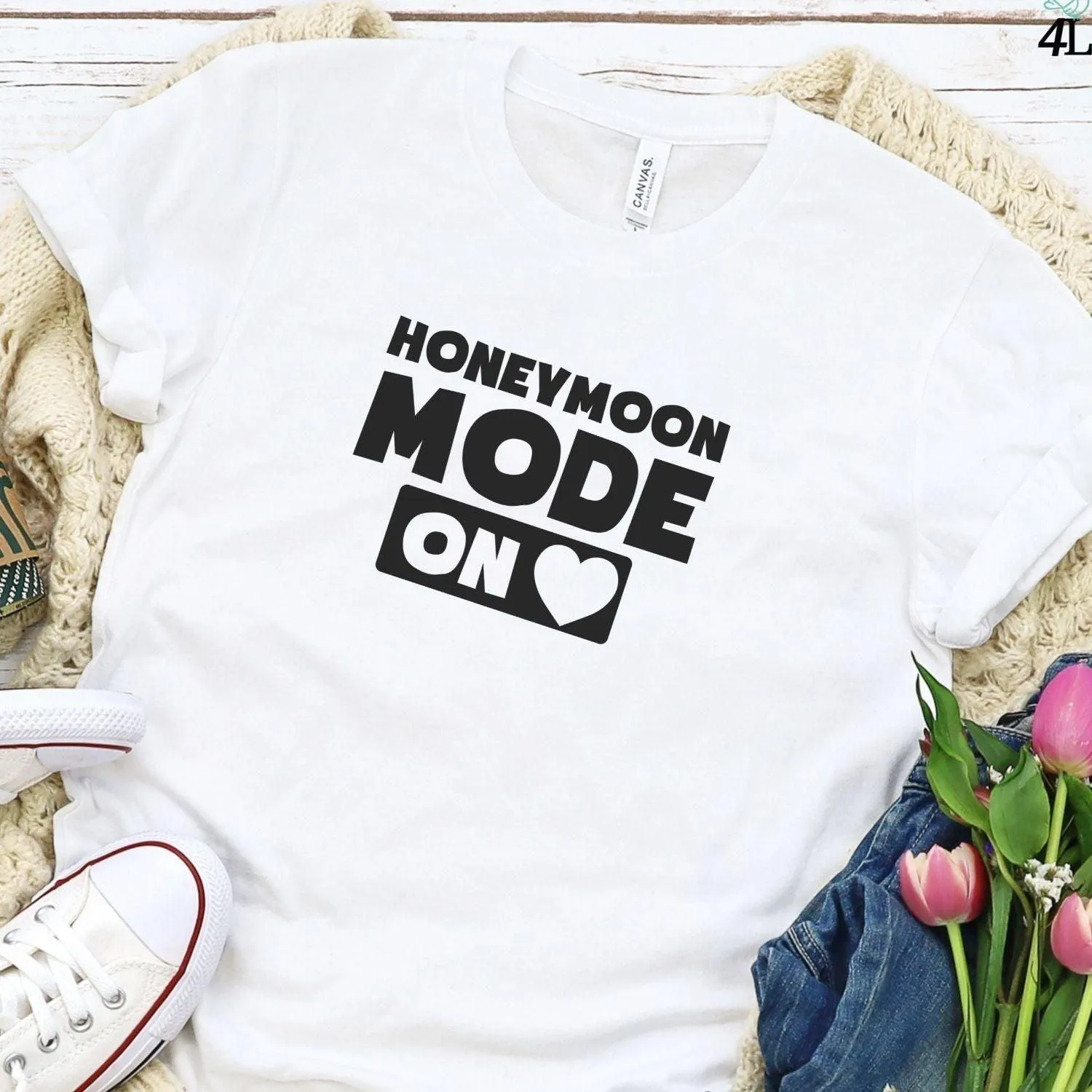Honeymoon Bound & Honeymoon Mode On - Perfect Couple's Matching Outfits Set