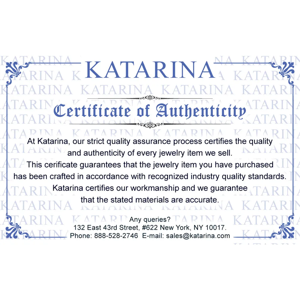 KATARINA 1/20 cttw Diamond Intertwined Infinity and Heart Ring