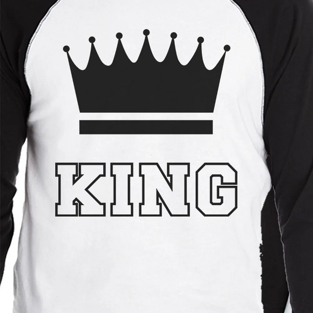 King And Queen Matching Couples Baseball Shirts Anniversary Gifts
