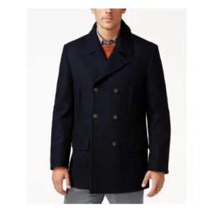 Lauren Ralph Lauren Mens Regular fit Overcoat Coat 40 S Blue Solid