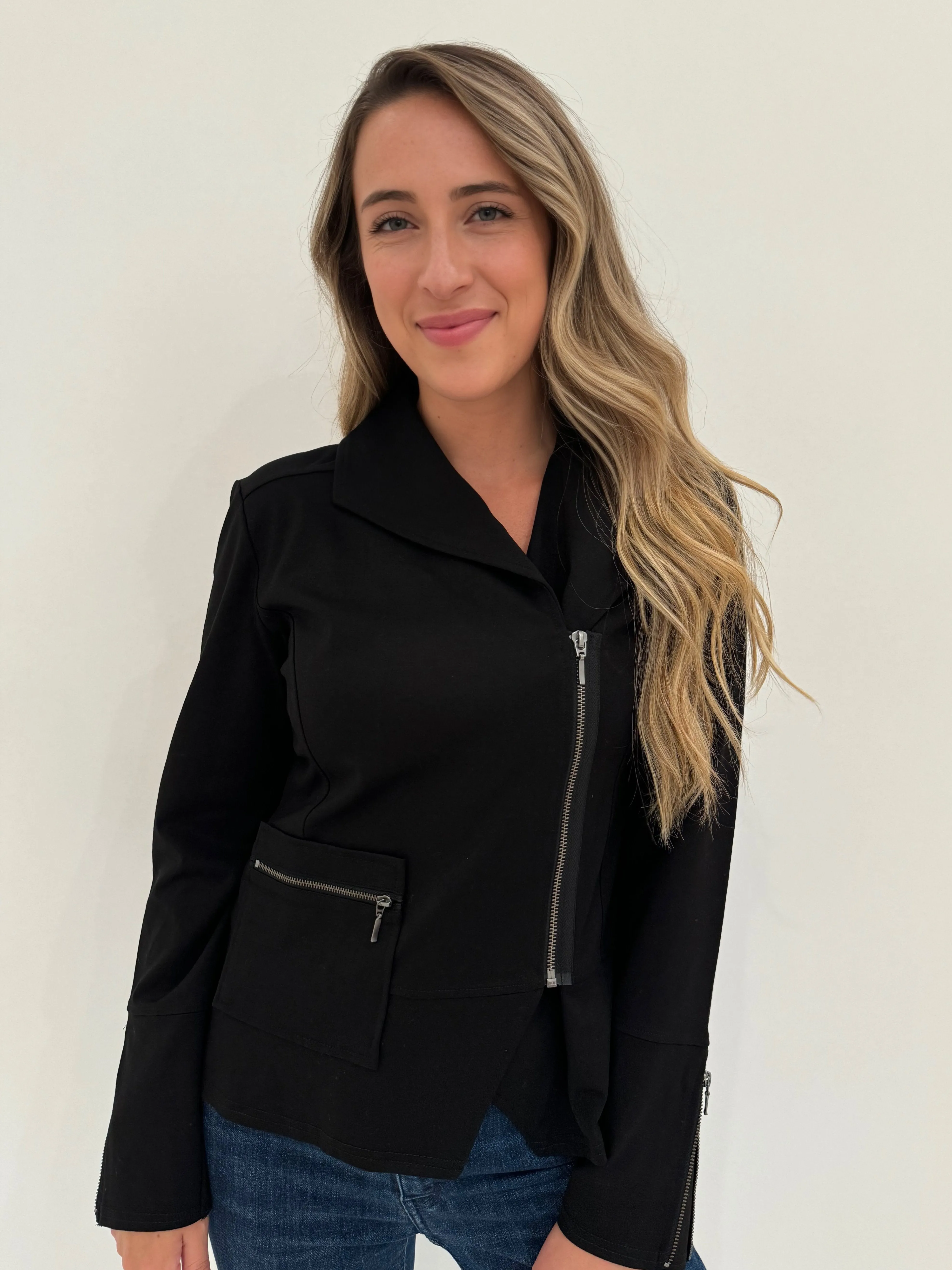 Livy Zip Moto Jacket