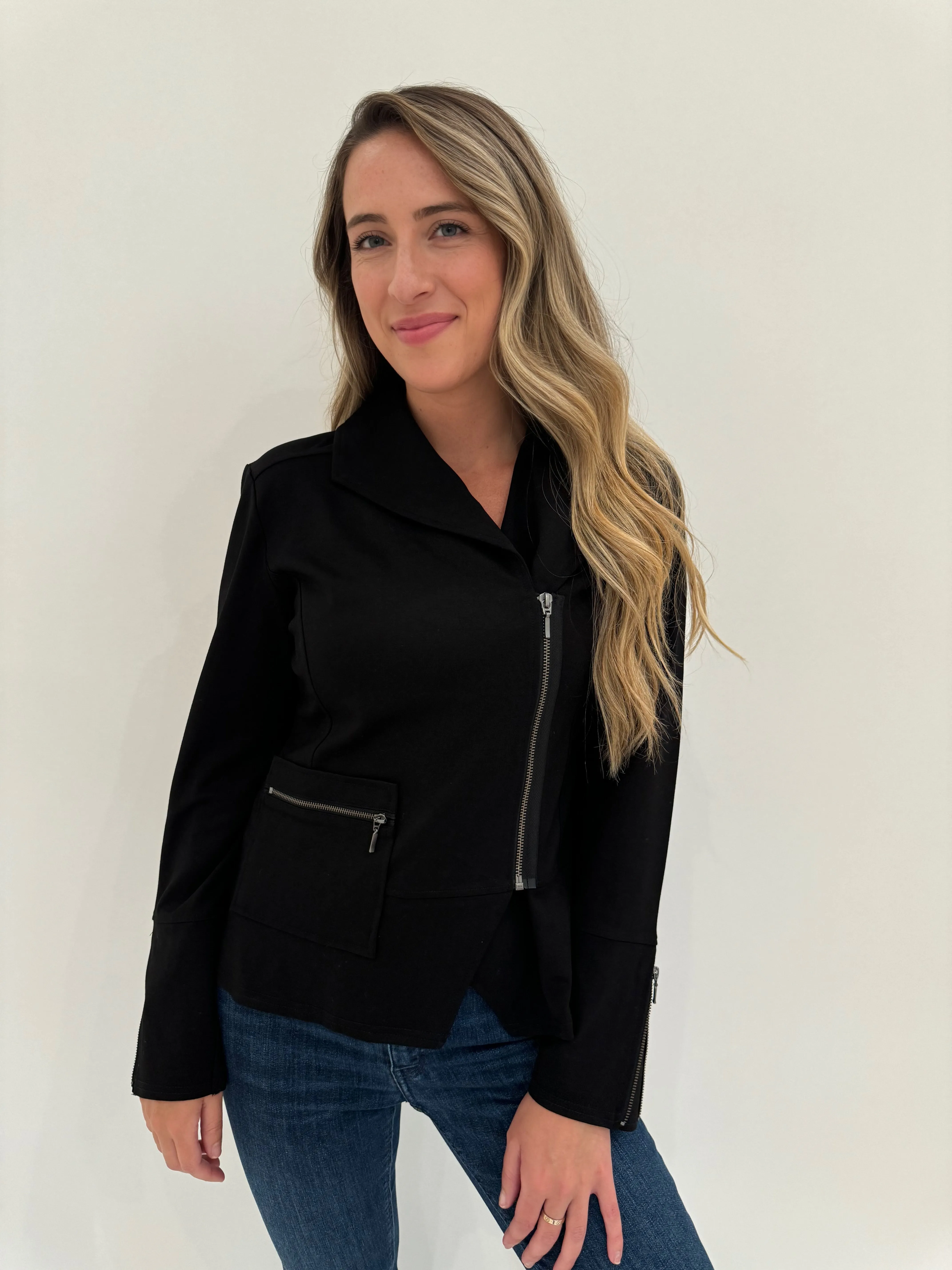 Livy Zip Moto Jacket