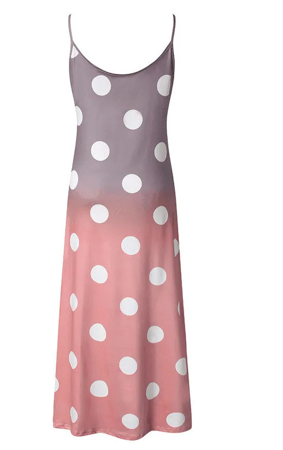 Luna Polka Maxi Dress