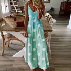 Luna Polka Maxi Dress