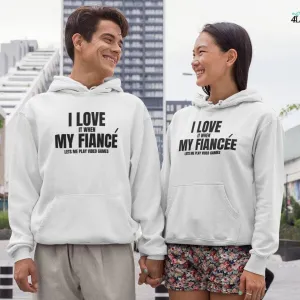 Matching Set: I Love Gaming w/ Fiancé - Perfect Valentine Gift for Couples!