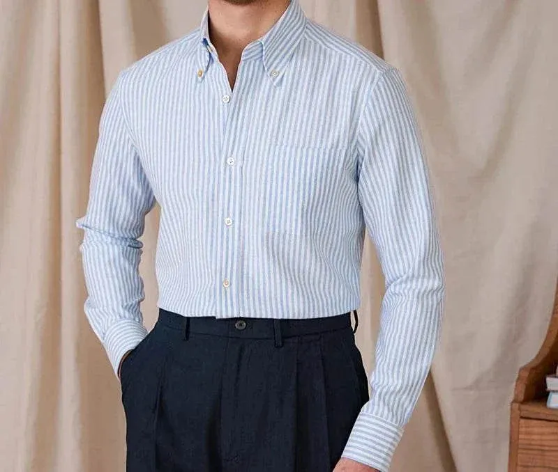 Oxford style casual cotton shirt