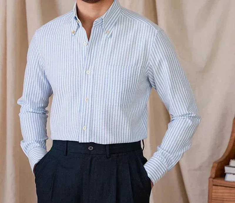 Oxford style casual cotton shirt