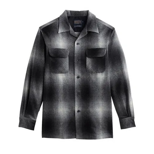 Plaid Board Shirt - Black & White Ombre
