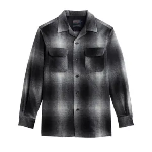 Plaid Board Shirt - Black & White Ombre