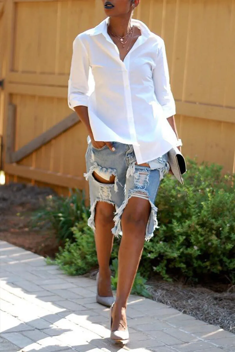 PM0346 Bermuda Denim Shorts