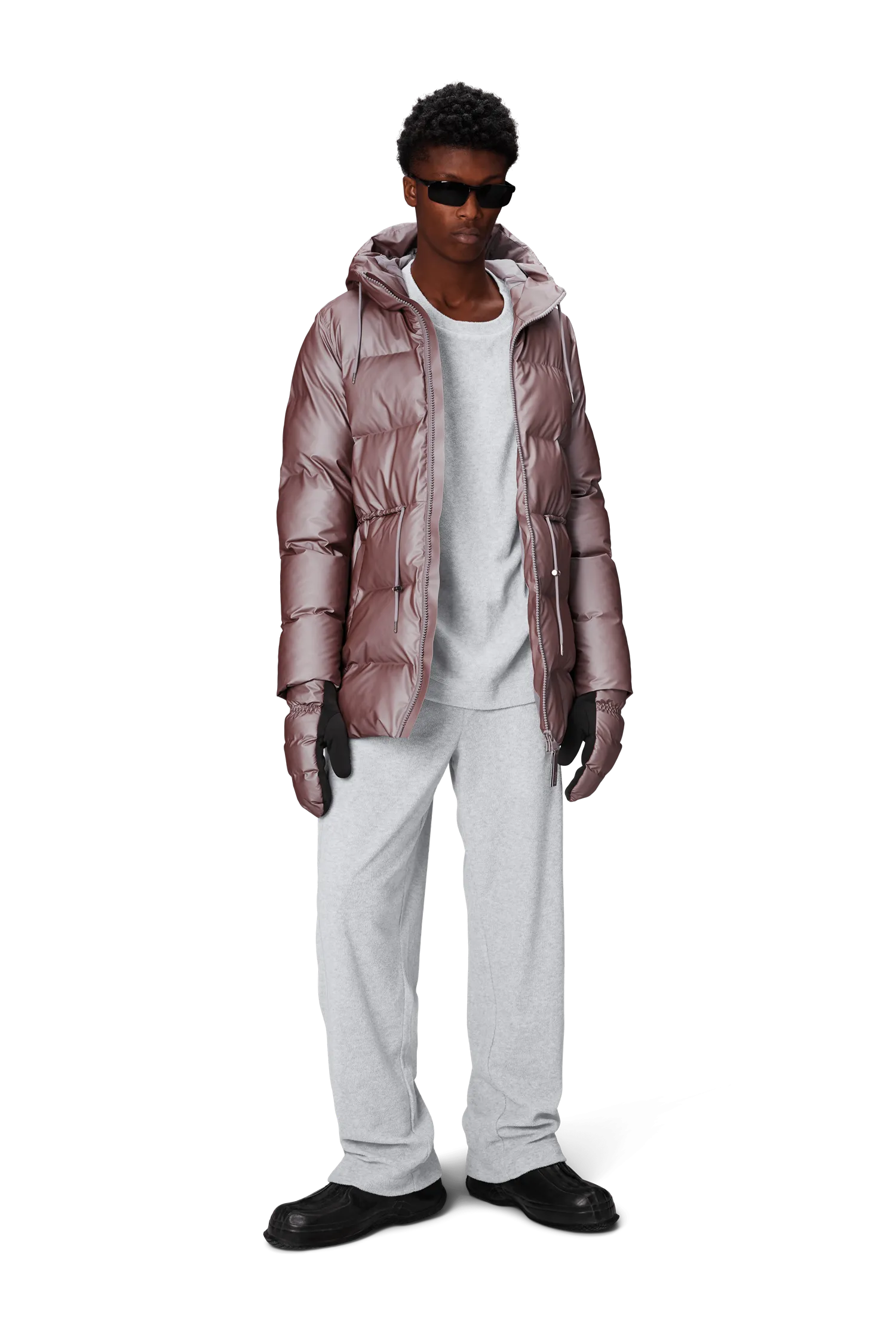 Rains vanntett puffer alta long puffer string w jacket