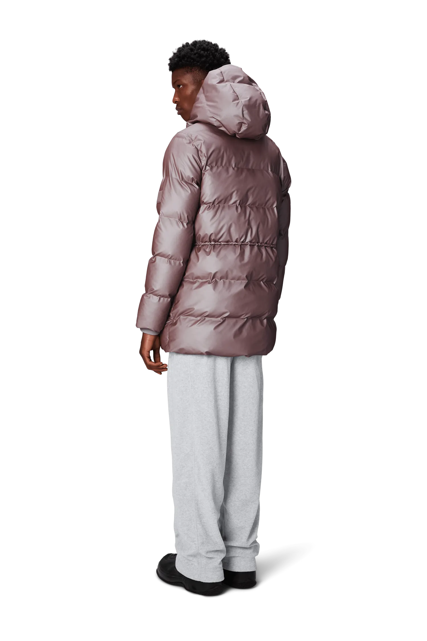 Rains vanntett puffer alta long puffer string w jacket