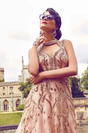 Stylish Nude coloured Registry Gown