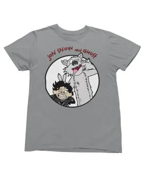 Top Notchy Jon Snow and Ghost T-Shirt